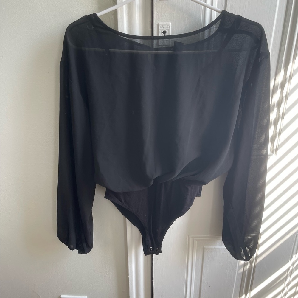 Black Long Sleeve Bodysuit